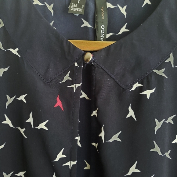 MANGO Dress Sleveless Summer Blue size M - Picture 2 of 6